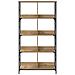 Libreria Rovere artigianale 78,5 x 33 x 153 cm metallo PB - Foto miniatura 4