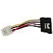 cavo sata alimentazione da 4pin maschio 3,5" (alim.) a 15pin power sata femmina (hdd) , chiusura a scatto - Foto miniatura 3