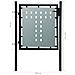 Cancello Cancelletto Per Recinzione Singolo Nero 100 X 125 Cm - Foto miniatura 2