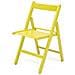 Sedia Pieghevole In Faggio Di Alta Qualita Colore Giallo 43x48xh. 79 Cm - Foto miniatura 1