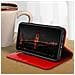 Custodia Apple Iphone Xr In Pelle Portafoglio Funzione Supporto Rosso - Foto miniatura 4