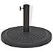 Base Per Parasole Circolare In Resina Nera 29 Kg - Foto miniatura 4