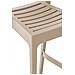 Sgabello Bar Ares in Polipropilene I Sgabello Impilabile con Schienale I Sgabello Outdoor H75 CMI Sgabello Cucina Bancone Resistente Fango - Foto miniatura 4