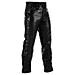 Pantaloni Pelle Moto Custom Taglio Jeans Classico 5 Tasche Nero 34 - Foto miniatura 1