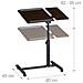 vers 10020396 46 Tavolino Portatile Con Rotelle Per Notebook / laptop, Rotelle Con Freno, Ripiani Con Fermi, Legno, 40 X 60 X 95 Cm, Nero - Foto miniatura 2