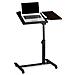vers 10020396 46 Tavolino Portatile Con Rotelle Per Notebook / laptop, Rotelle Con Freno, Ripiani Con Fermi, Legno, 40 X 60 X 95 Cm, Nero - Foto miniatura 1
