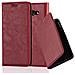 Custodia Compatibile Con Samsung Galaxy A3 2017 In Rosso Mela - Coperchio Protettiva Con Chiusura Magnetica, Funzione Stand E Tasca Per Le Carte - Foto miniatura 4