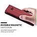 Custodia Compatibile Con Samsung Galaxy A3 2017 In Rosso Mela - Coperchio Protettiva Con Chiusura Magnetica, Funzione Stand E Tasca Per Le Carte - Foto miniatura 8