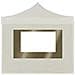Gazebo Professionale Pieghevole Alluminio Con Pareti 2x2m Crema - Foto miniatura 4