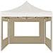 Gazebo Professionale Pieghevole Alluminio Con Pareti 2x2m Crema - Foto miniatura 5