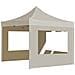 Gazebo Professionale Pieghevole Alluminio Con Pareti 2x2m Crema - Foto miniatura 6