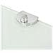 Scaffali Angolari 2 Pz Supporti Cromati E Vetro Bianco 25x25 Cm - Foto miniatura 5