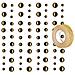 80 Perline Adesive Dorate + Washi Tape Dorato 5 M - Foto miniatura 2