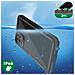 Cover Samsung Galaxy S20 Plus Bimateria Waterproof 2m Con Vetrino Nero - Foto miniatura 5