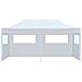 Tenda Pieghevole Pop-Up con Pareti Laterali 3x6m Acciaio Bianco - Foto miniatura 3