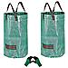 2 Pezzi 120l Grandi Sacchi Rifiuti Dei Giardini (h76cm D45cm) E 1 Guanti Da Giardinaggio Giardino Dei Rifiuti Spazzatura Sacco Del Sacchetto Riutilizzabile Giardino Rifiuti Sack Impermeabili Sacchi Per Rifiuti Spazzatura Con Maniglie Antistrappo Foglia - Foto miniatura 1