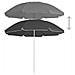 Ombrellone da Esterni con Palo in Acciaio 180 cm Antracite - Foto miniatura 2