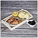Piccolo Vassoio Legno Con Maniglie | 30 X 20 X 6,3 Cm | Per Servire Cibo, Colazione, Caffè E Dolci | Perfetto Per Decorare La Cucina, Soggiorno E Sala Da Pranzo | Decoupage - Foto miniatura 4