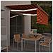 Tenda Da Sole Parasole Led Sensore Vento 4,5x3m Arancio Marrone - Foto miniatura 6
