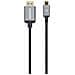 153591 cavo e adattatore video 1 m HDMI tipo A (Standard) USB tipo-C Nero, Grigio - Foto miniatura 4