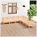 Set Salotto da Giardino 7 pz in Legno Massello di Pino - Foto miniatura 1