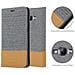Custodia Compatibile Con Samsung Galaxy A8 2015 In Grigio Chiaro Marrone - Coperchio Protettiva Con Chiusura Magnetica, Funzione Stand E Tasca Per Le Carte - Foto miniatura 6