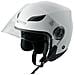 Casco Jet Visiera Lunga Scooter Moto Quad Omologato Ece 22 05 Bianco Xl - Foto miniatura 3