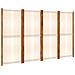 Divisorio A 4 Pannelli Bianco Crema 280x180 Cm - Foto miniatura 1