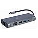 A-CM-COMBO7-01 replicatore di porte e docking station per laptop USB 3.2 Gen 1 (3.1 Gen 1) Type-A Grigio - Foto miniatura 1