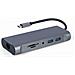 A-CM-COMBO7-01 replicatore di porte e docking station per laptop USB 3.2 Gen 1 (3.1 Gen 1) Type-A Grigio - Foto miniatura 2