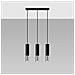 Lampada A Sospensione In Metallo Loopez 3l Sollux Cromato 900x60x450 Mm Metallo - Foto miniatura 10