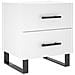 Comodino Bianco 40x35x47,5 Cm In Legno Multistrato - Foto miniatura 1