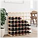 Portabottiglie Vino 42 Bottiglie 68,5x23x68,5 Cm Massello Pino - Foto miniatura 1