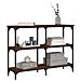 Tavolino Consolle Rovere Marrone 100x29x75 Cm Legno Multistrato - Foto miniatura 3