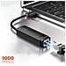 Scheda Di Rete Esterna Lite Usb Type-c - Rj-45 1 Gbps (1000 Mbps) Nera (wkqx000301) - Foto miniatura 3