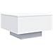 Tavolino Da Soggiorno Con Luci Led Bianco 55x55x31 Cm - Foto miniatura 3