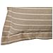 Federa Per Cuscino Arredo Casa Chiusura Zip Fodera Tinto Filo Rigate Sv 40x40 Beige - Foto miniatura 2