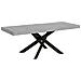 Tavolo Allungabile 90x160/264 Cm Volantis Premium Cemento Telaio Antracite - Foto miniatura 1
