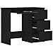 Scrivania Rovere Nera 90x45x76 cm in Legno Multistrato - Foto miniatura 7
