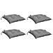 Cuscini Per Sedia 4 Pz Grigi 50x50x7 Cm Tessuto Oxford - Foto miniatura 2