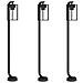 Lusso Casadino -  Lampade Da Terra Per Esterni 3 Pz Nere 100 Cm In Acciaio Inox - Foto miniatura 1