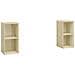 Mobili Tv 2 Pz Rovere Sonoma 72x35x36,5 Cm In Legno Multistrato - Foto miniatura 1