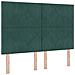 Testiera Design Blocchi di Diamante Verde Scuro 140 cm Velluto - Foto miniatura 1