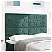 Testiera Design Blocchi di Diamante Verde Scuro 140 cm Velluto - Foto miniatura 2