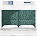 Testiera Design Blocchi di Diamante Verde Scuro 140 cm Velluto - Foto miniatura 3