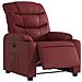 Poltrona Reclinabile Elettrica Rosso Vino in Similpelle - Foto miniatura 3