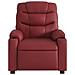 Poltrona Reclinabile Elettrica Rosso Vino in Similpelle - Foto miniatura 9