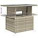 Set Divani da Giardino 11 pz con Cuscini in Polyrattan Grigio - Foto miniatura 8