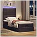Struttura Letto Pouf con Materasso 90x190 cm in Tessuto - Foto miniatura 3