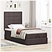 Struttura Letto Pouf con Materasso 90x190 cm in Tessuto - Foto miniatura 4